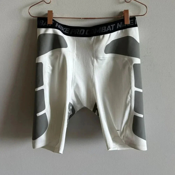 Nike Mens Nike Pro Combat Compression Short White Size XXL - Picture 2 of 5